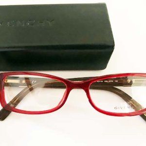 Givenchy New Authentic Eyeglass Frame VGV 831N 53 16 135 Bordeaux Red 07FQ Case